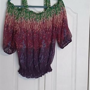 Sheer off the shoulder top